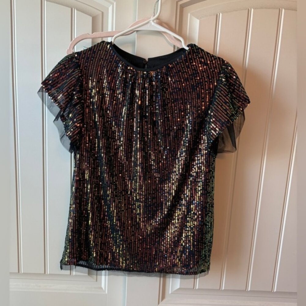 Flying Tomato Sequin Top/ Jalene top NWT medium